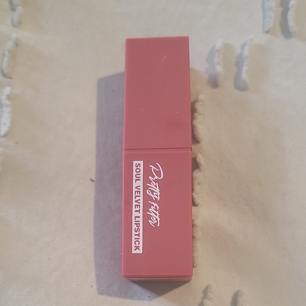 Matte Pink Lipstick Minimalist Design